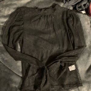 sheer long sleeve shirt